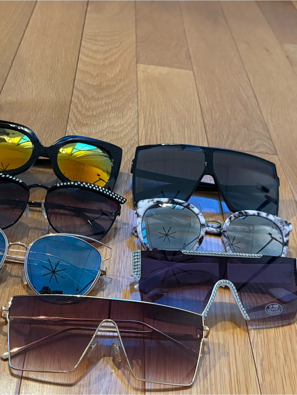 Fashion Oversized Square Women's Sunglasses - Black, Brown, Blue, Tortoiseshell